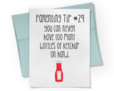 Card - Parenting Tip #29 Ketchup