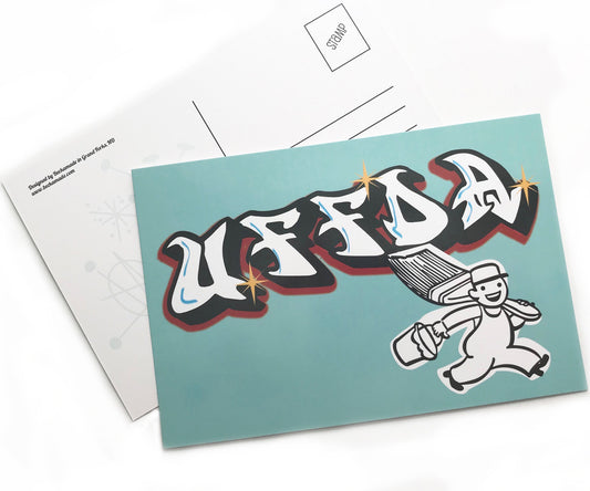 Postcard - Spraypaint Uffda