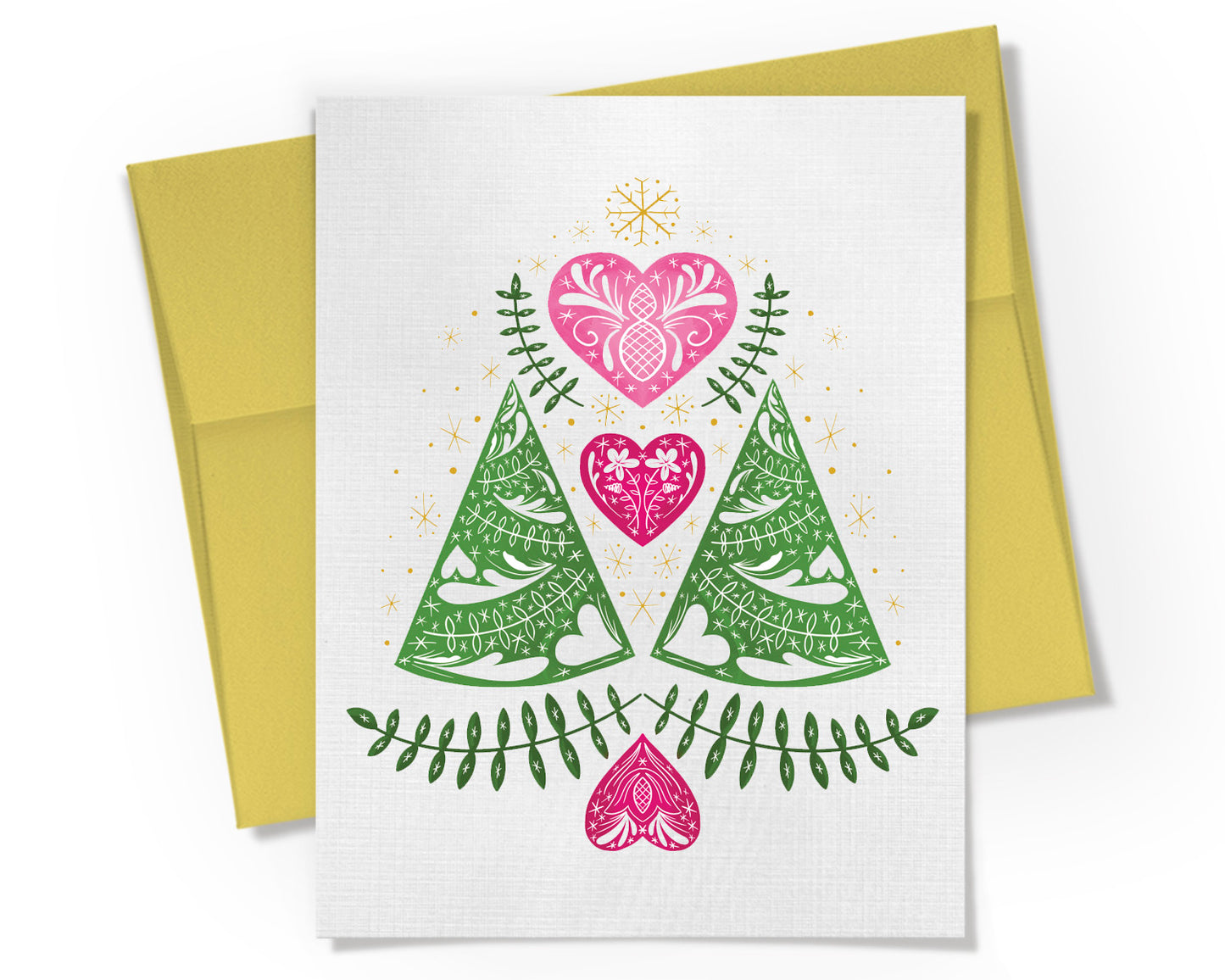 Card - Scandi Trees & Hearts