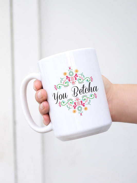 Mug - Scandi Floral You Betcha