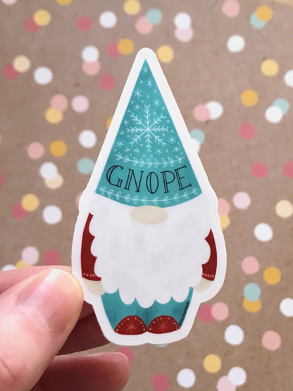 Gnope Gnome Sticker