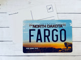 Postcard - North Dakota Plate -Fargo