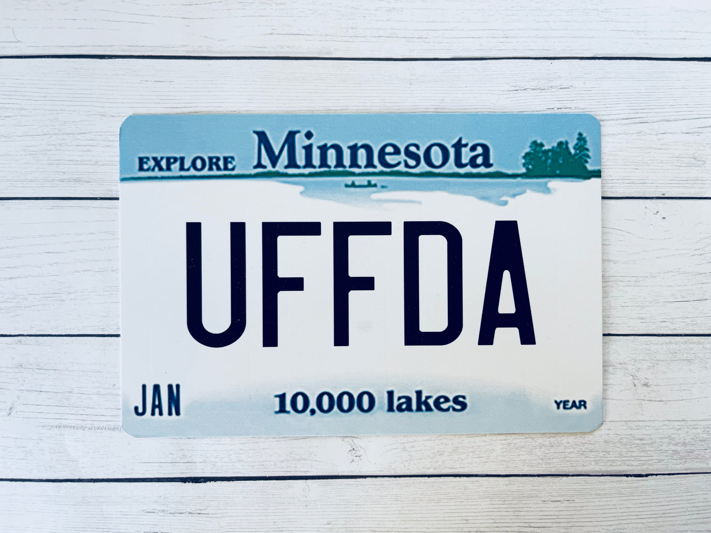 Postcard - Minnesota Plate - Uffda