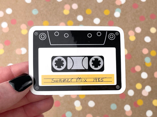 Summer Mix 1985 Cassette Tape Sticker