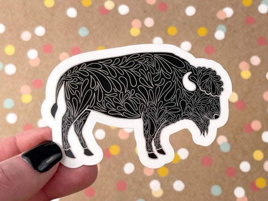 Scandi Bison Sticker