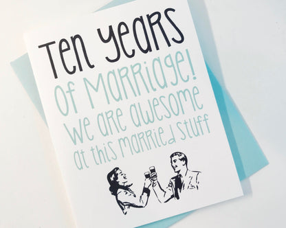 Ten Year Anniversary Card