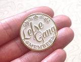 Enamel Pin - White Lefse Gang Member Pin