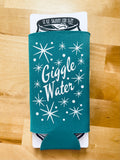 Can Cozie - Double Sided Giggle Water Skinny 12oz Can Size